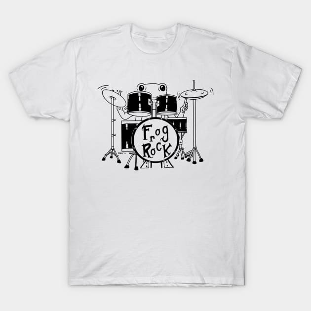 Drummer Frog T-Shirt by Natalie Gilbert